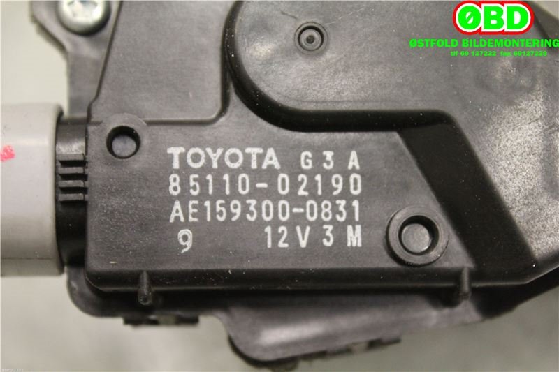 Viskermotor frontrute til Toyota Auris 2010-2012 (Type I, Fase 2)  (TOYOTA|8511002190|1593000831)