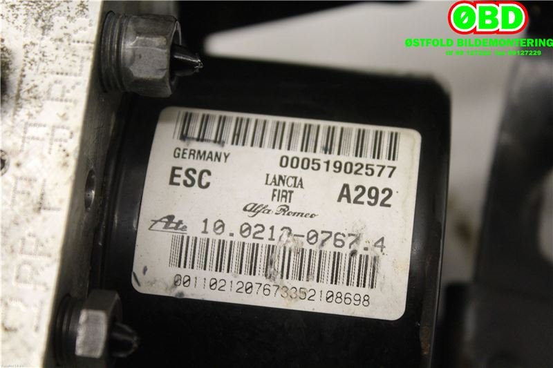 ABS sentral til Fiat Doblo 2010-->> (Type II)  (1.3 Multijet 26|71771495|00051902577|)