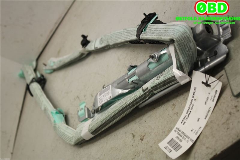 Airbag gardin venstre til VW Touran 2010-2015 (Type I, Fase 3) (VOLKSWAGEN|1T0 880 741 M|)