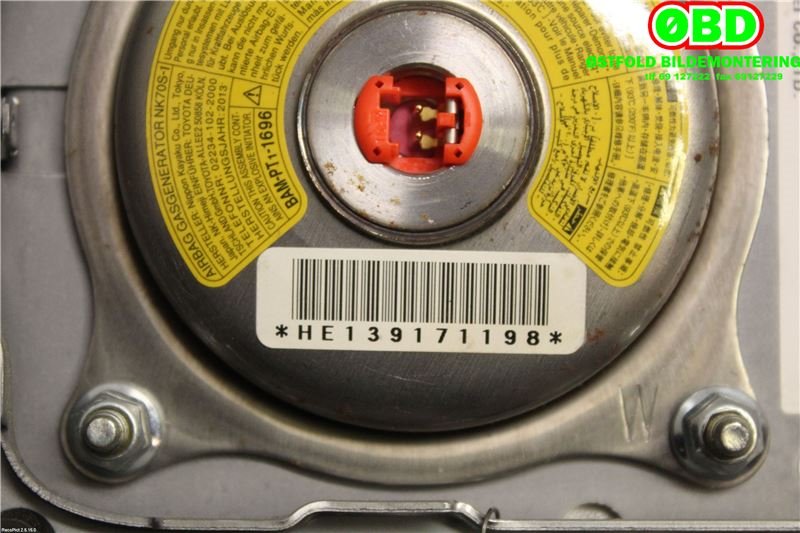 Airbag rattpute til Toyota Prius +7 2012-2020 (Type III) (stasjonsvogn) (stasjonsvogn) (TOYOTA|4513047100C0|)