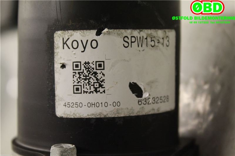 Rattaksel elektrisk servo til Toyota Aygo 2005-2014 (Type I)  (TOYOTA|452500H040|)
