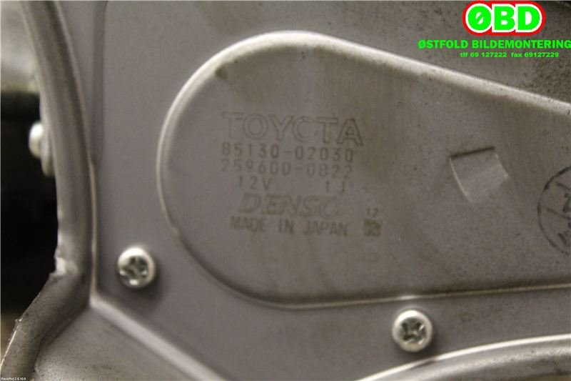 Viskermotor bakrute til Toyota Auris 2007-2010 (Type I, Fase 1)  (TOYOTA|8513002030|2596000822)