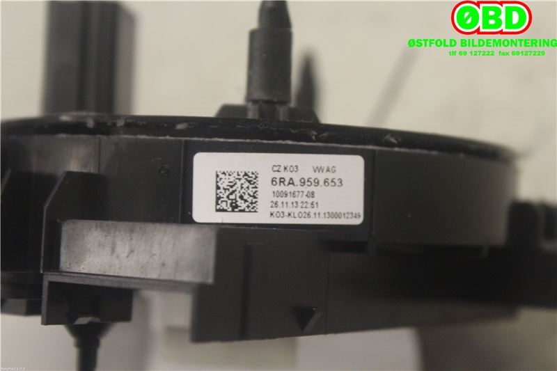 Airbag slepering til VW E-Up 2013-2019  (VOLKSWAGEN|6RA 959 653|6RA 959 653 A|6RA959653)