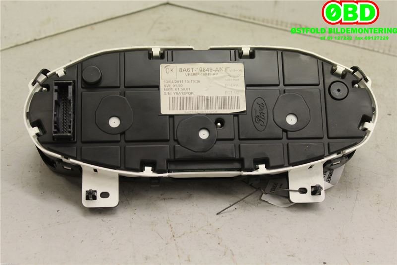 Instrumentpanel til Ford Fiesta 2008-2012 (Type VI, Fase 1)  (FORD|1786848||8A6T10849AN)
