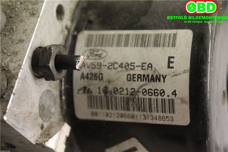 ABS sentral til Ford Fiesta 2008-2012 (Type VI, Fase 1)  (FORD|1812481|)