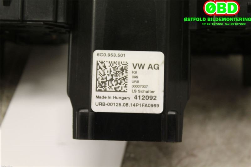 Bryter combi til VW Polo 2014-2017 (Type V, Fase 2) (VOLKSWAGEN|6C0 953 513||6C0953513)