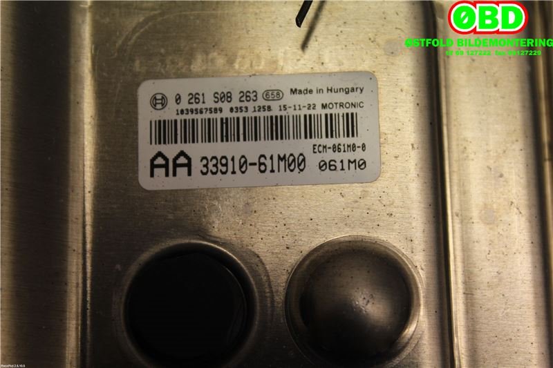 Styreenhet motor til Suzuki SX4 S-CROSS 2013-->> (Type II)  (SUZUKI|33910-61M00|0261S08263)