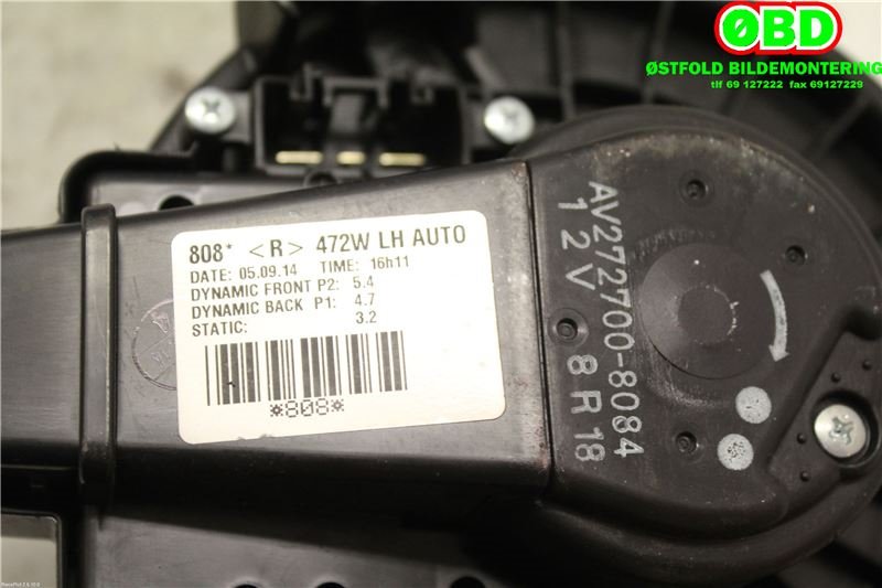 Varmeapparat motor til Toyota Auris 2013-2015 (Type II, Fase 1)  (TOYOTA|8710305060|2727008084|)