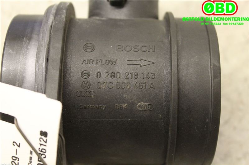 Luftmengde/luftmassemåler til Audi R8 2007-2015 (Type I) (AUDI|07C 906 461 A|0280218143|07C906461A)