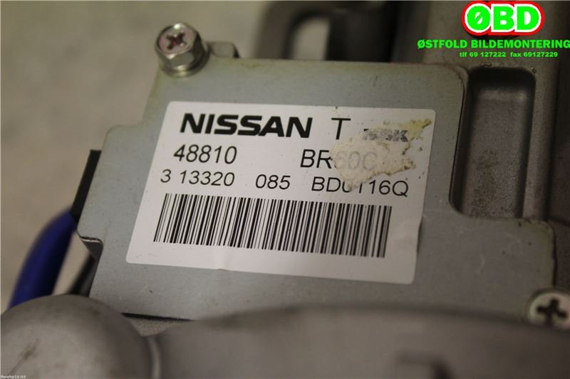 Rattaksel elektrisk servo til Nissan Qashqai 2010-2014 (Type I, Fase 2)  (NISSAN|48811BR01D|48810BR60C|)
