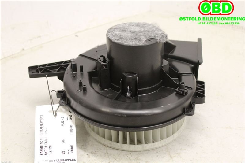 Varmeapparat motor til Škoda Fabia 2014-2021 (Type III) (Skoda|6R1 819 015|6R1 819 015 A|)