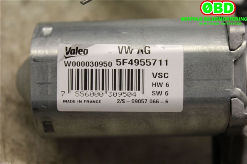 Viskermotor bakrute til Škoda Fabia 2014-2021 (Type III)  (Skoda|5F4 955 711|5F4 955 711 A|5F4955711)