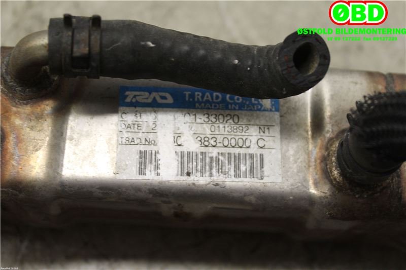 EGR-kjøler til Toyota Auris 2007-2010 (Type I, Fase 1)  (TOYOTA|2560133020|)