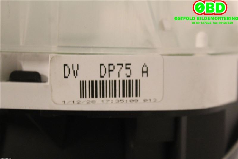 Instrumentpanel til Mazda 2 2011-2014 (Type II, Fase 2)  (MAZDA|)