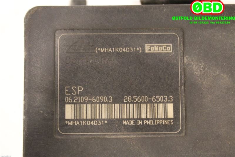 ABS sentral til Mazda 2 2011-2014 (Type II, Fase 2)  (MAZDA|DPY4437A0B|)