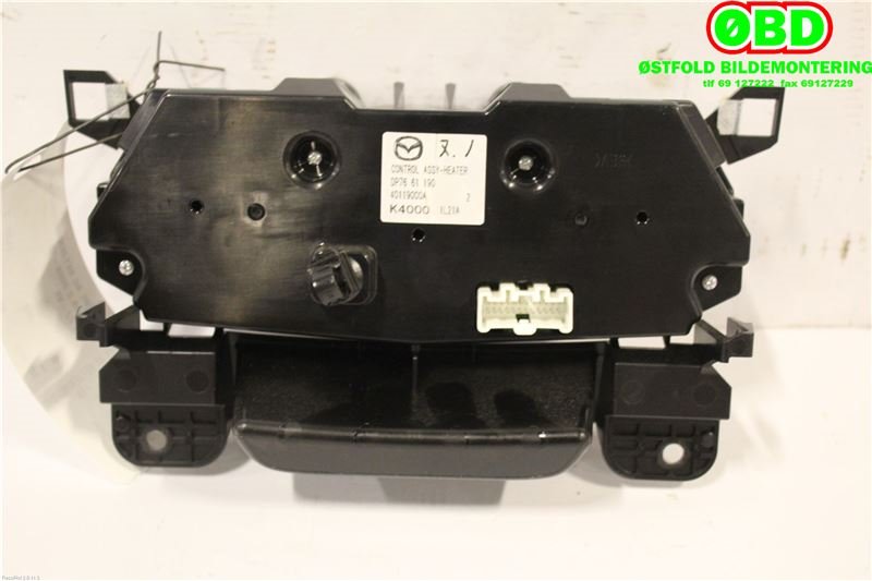 Varmeapparat betjening til Mazda 2 2011-2014 (Type II, Fase 2) (MAZDA|DP7661190|)