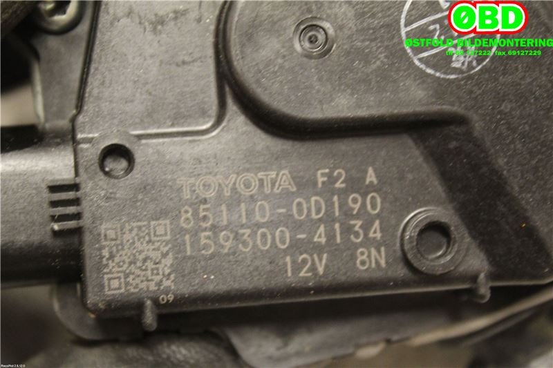 Viskermotor frontrute til Toyota Yaris 2012-2014 (Type III, Fase 1)  (TOYOTA|851100D190|1593004134)