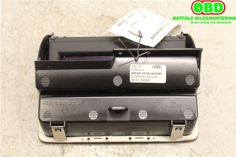 Instrument kjørecomputer til Audi A1 2010-2014 (Type I, Fase 1) (AUDI|8X0919603|8X0 919 603 B|8X0857273B)