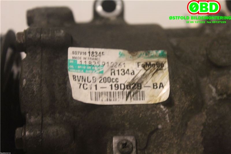 Aircondition kompressor til Ford Transit 2006-2013 (FORD|1730528||7C1119D629BA)