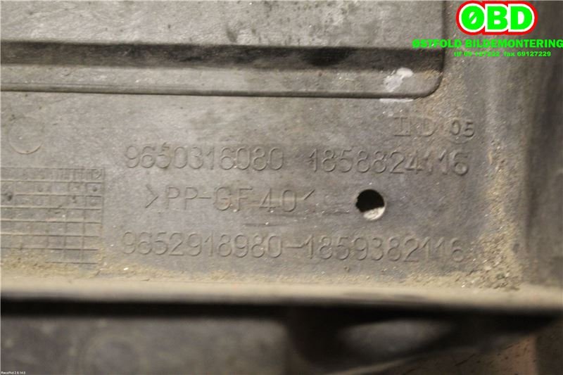 Frontplate til Peugeot 308 2007-2011 (Type I, Fase 1)  (PEUGEOT|7104 GG|96 765 688 80|)