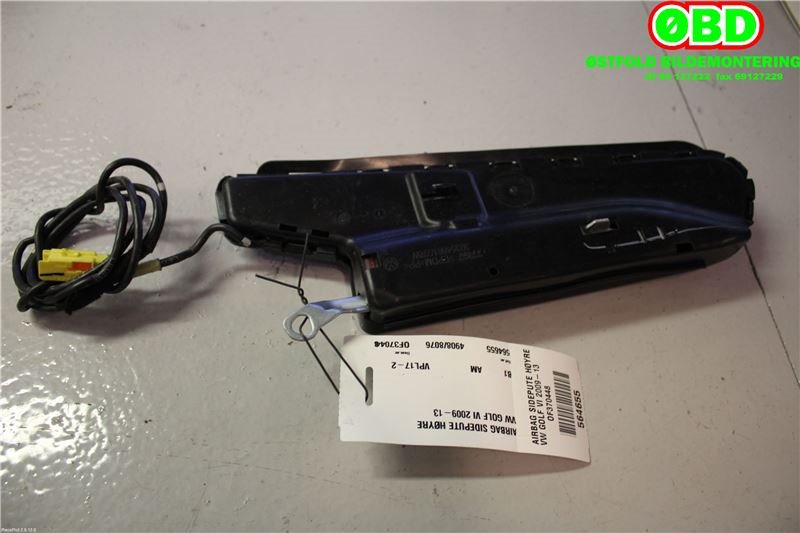 Airbag sidepute høyre til VW Golf VI 2008-2012  (VOLKSWAGEN|1K4 880 242 D||1K4880242D)