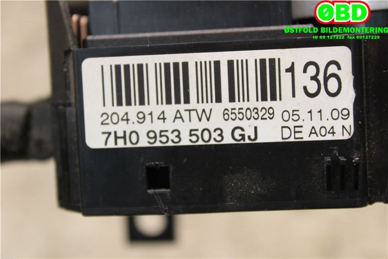 Bryter combi til Škoda Roomster 2010-2015 (Fase 2) (SKODA|7H0 953 513 Q||7H0953503GJ)