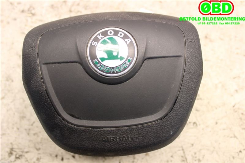 Airbag rattpute til Škoda Roomster, 2010-2015 (Fase 2) (SKODA|5J0 880 201 H)
