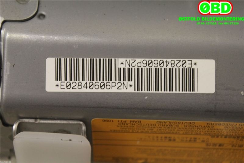 Airbag passasjer til Subaru Forester 2005-2008 (Type II, Fase 2)  (SUBARU|98271SA060ML|)