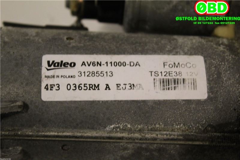 Starter til Volvo V40 2012-2019  (VOLVO|36001082|AV6N11000DA|31285513)