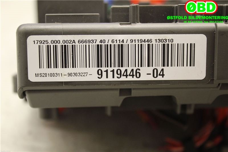 Sikringsboks til BMW X1 2009-2015 (E84) (E84) (BMW|61149119445||9119446)