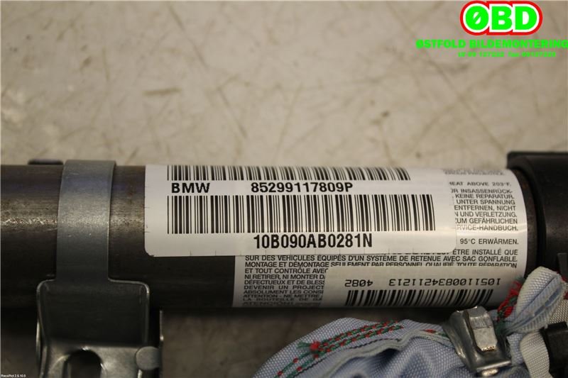 Airbag gardin høyre til BMW X1 2009-2015 (E84) (E84) (BMW|72122991178|)
