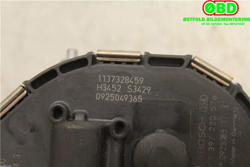 Viskermotor frontrute til Peugeot 3008 2009-2016 (Type I)  (PEUGEOT|6405QA|1397220576|)