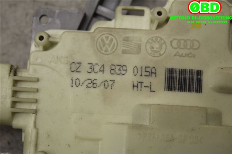 Låsekasse venstre bak til VW Tiguan 2007-2011 (Type I, Fase 1)  (VOLKSWAGEN|3C4 839 015 A||3C4839015A)