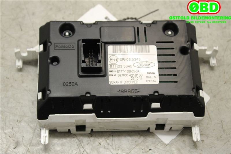 Instrument kjørecomputer til Ford Transit Courier 2014-2018 (Type I, Fase 1)  (FORD|2017880||ET7T18B955BA)