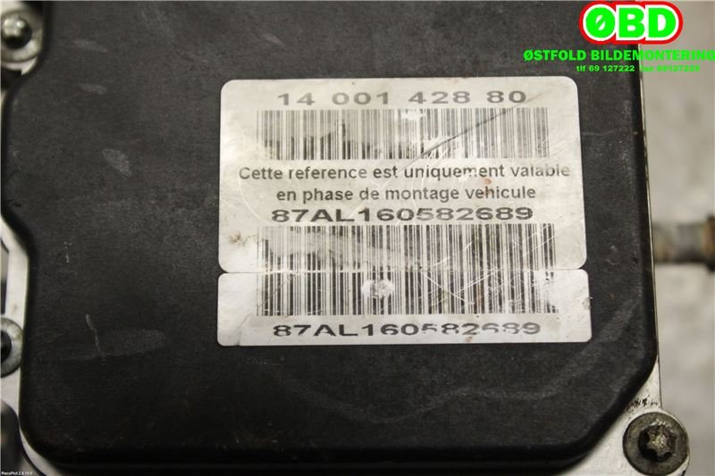 ABS sentral til Citroën C8 2003-2008  (CITROEN|4541P8|0265234037|9649988180)