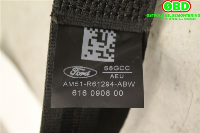 Airbag beltestrammer til Ford C-Max 2010-2015 (Type II, Fase 1)  (FORD|1846145||AM51R61294ABW)