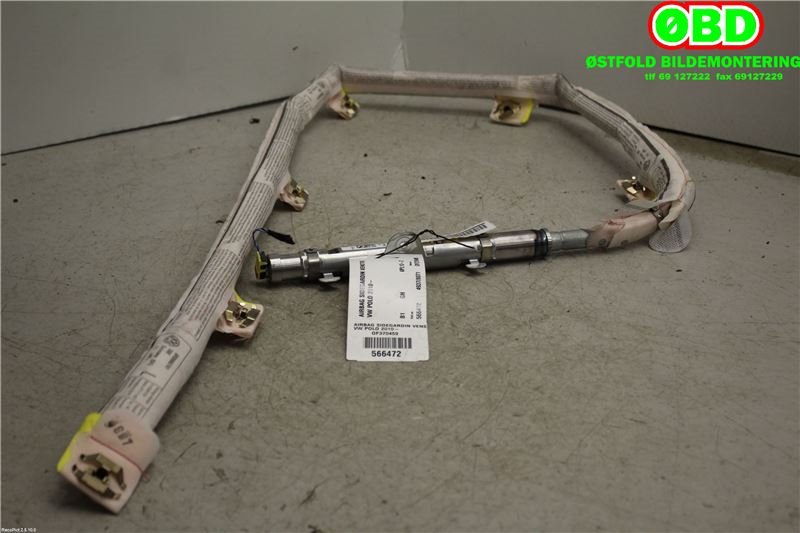 Airbag gardin venstre til VW Polo, 2014-2017 (Type V, Fase 2)  (VOLKSWAGEN|6R0 880 741)