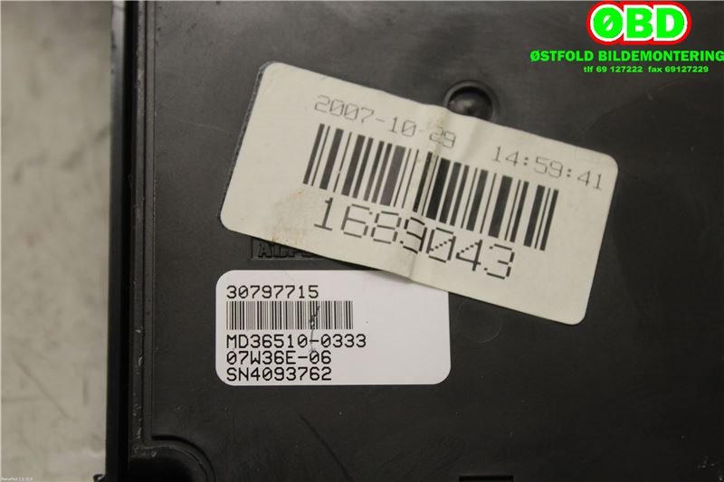 Bilstereo til Volvo V70 2007-2013 (Type III, Fase 1)  (VOLVO||30797715)
