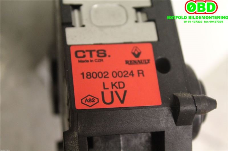 Pedal gass til Renault Scenic 2009-2016 (Type III) (RENAULT|180020024R|180026451R)