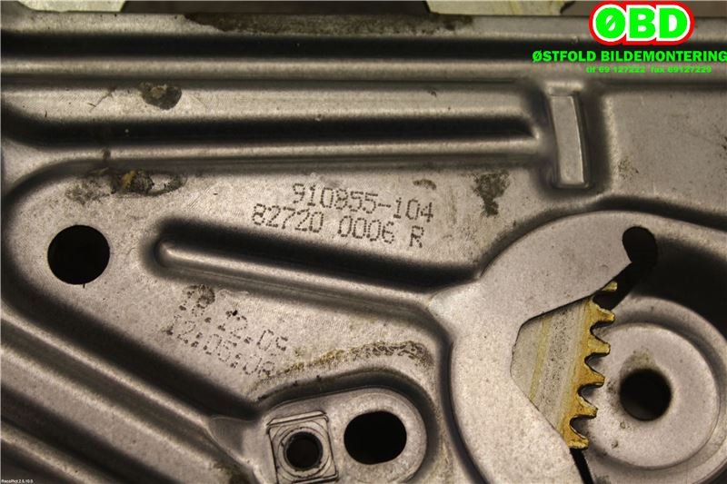 Ruteheis til Renault Scenic 2009-2016 (Type III) (RENAULT|827200006R|827208148R|)
