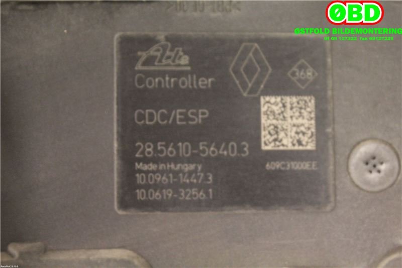 ABS sentral til Renault Scenic 2009-2016 (Type III)  (RENAULT|476604304R||476601563R)