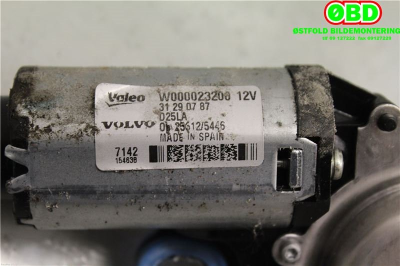 Viskermotor bakrute til Volvo V70 2007-2013 (Type III, Fase 1) (VOLVO|31290787|W000023200)