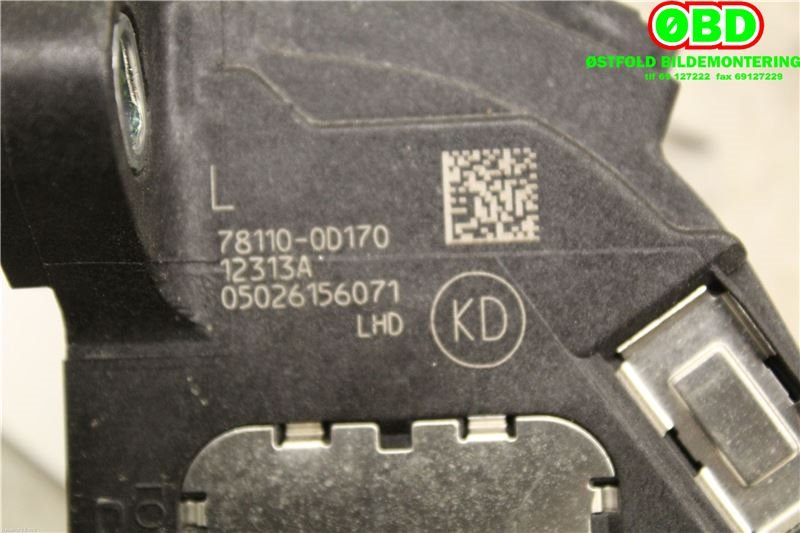 Pedal gass til Toyota Yaris 2012-2014 (Type III, Fase 1) (TOYOTA|781100D170|)
