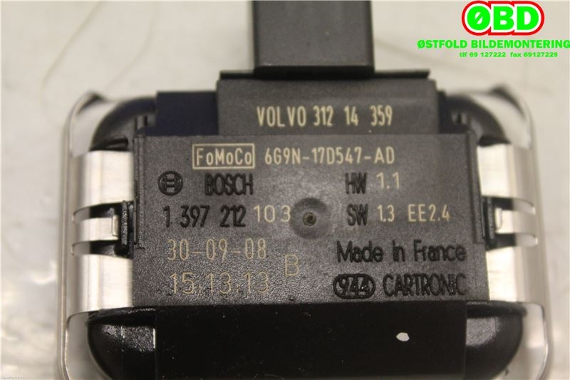 Sensor regnsensor til Volvo XC60 2008-2013 (Type I, Fase 1)  (VOLVO|31214359|6G9N17D547AD)