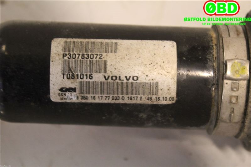 Drivaksel høyre foran til Volvo XC60 2008-2013 (Type I, Fase 1)  (VOLVO|36012420||30783072)