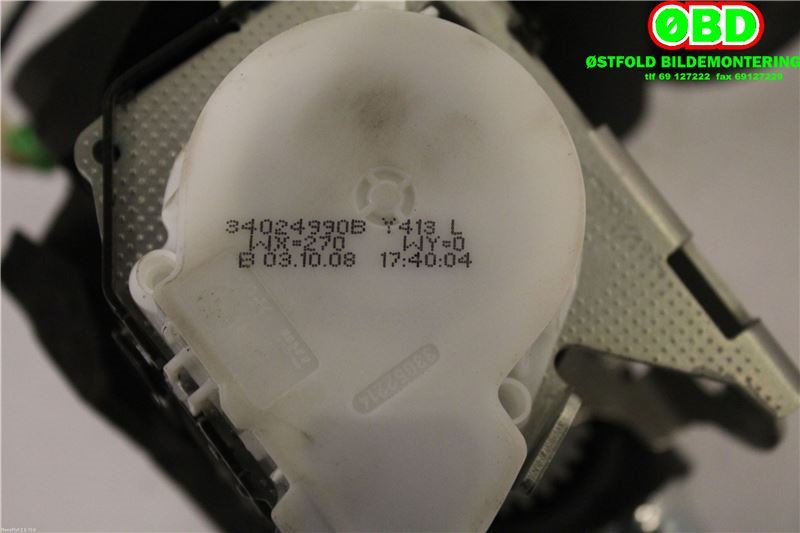 Airbag beltestrammer til Volvo XC60 2008-2013 (Type I, Fase 1) (VOLVO|)