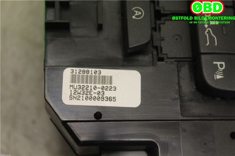 Varmeapparat betjening til Volvo V40 2012-2019  (31288103|)