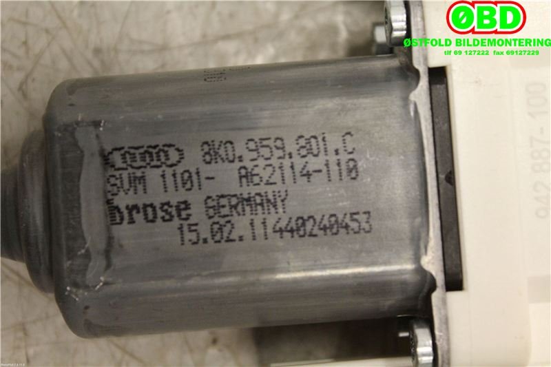 Ruteheis venstre foran til Audi A1 2010-2014 (Type I, Fase 1)  (AUDI|8K0959801C|)