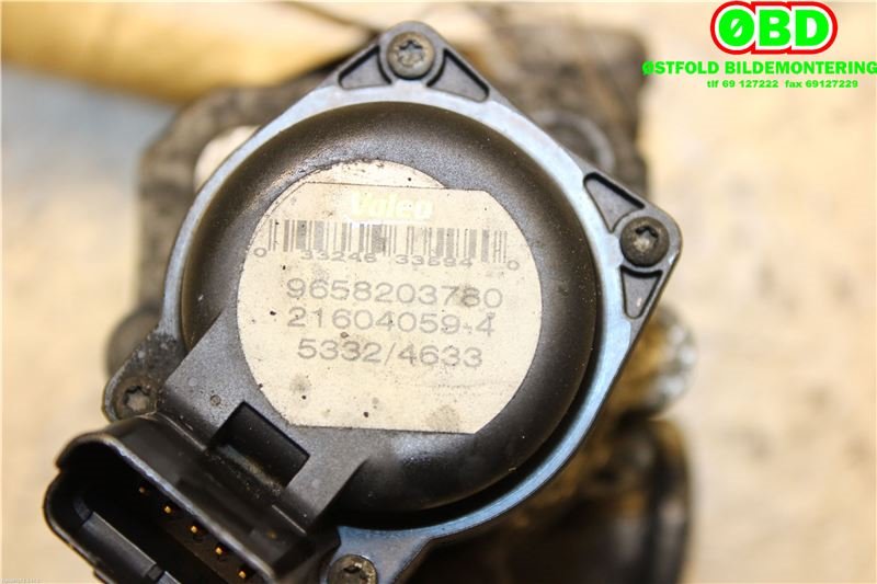 EGR-ventil til Citroën C3 2002-2009 (Type I)  (CITROEN|1618N8|1618PF|9658203780)