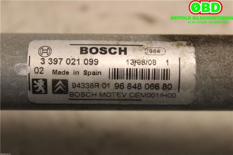 Viskeroverføring til Peugeot 308 2007-2011 (Type I, Fase 1)  (PEUGEOT|6405HY|3397021099|9684806680)